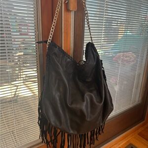 Black Fringe Shoulder Bag last marked down was 69